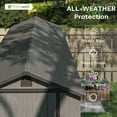 thumbnail image 5 of Patiowell 4x8 Resin Shed for Outdoor, Garden tool Storage Shed with Design of Lockable Doors, Tool Storage for Garden, 5 of 8