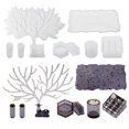 thumbnail image 2 of Caja de almacenamiento hecha a mano Molde fabricación de artesanías de bricolaje Molde de silicona portátil Moldes de resina lisa Moldes Organizador Bandeja Presenta Accesorio Guardurnaity HA010381-00, 2 of 6