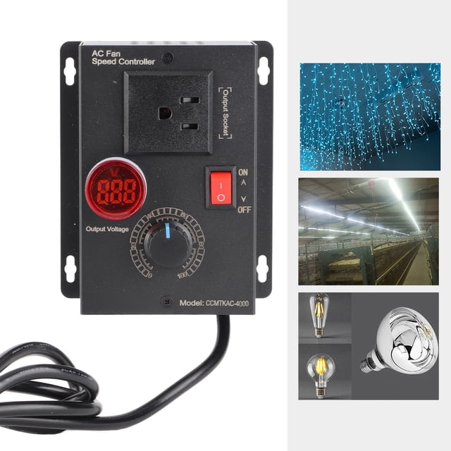 Controlador de Velocidad Variable, Regulador de Velocidad Variable US ENCHIP 110-240V VARILLE DE HIERRO GALVANIZADO 18A PARA ENRTADORES DE MANO