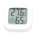 thumbnail image 1 of Dual Room Wall-Mounted Mini Hygrometer with Comfort Indicator, High Precision Temperature & Humidity Monitor for Home, Office, and School Use, Easy-to-Read Display, ABS Plastic, Includes Stickers and, 1 of 7