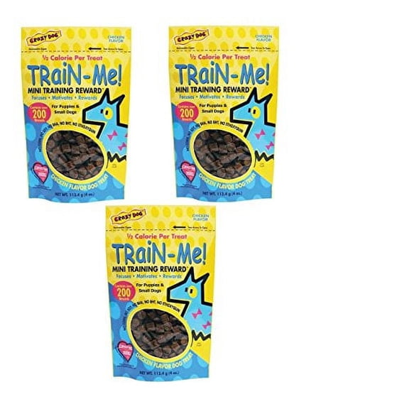 Dog Training Mini Treat Pack Chicken Flavor Rewards For Puppies Small Breed Dogs(Three Packs)