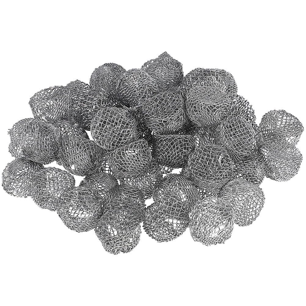 50pcs Pipe Screen Filters Metal Wire Screens Balls HighTemperature