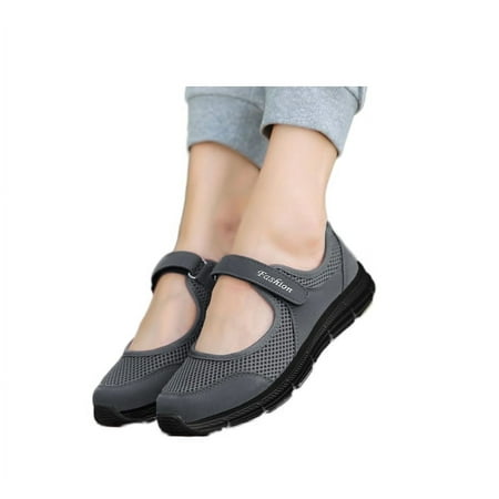 

Women s Breathable Walking Shoes Lady Fashion Mary Jane Sneakers Adjustable Working Nurse Shoes Lightweight Flat Shoes a1
