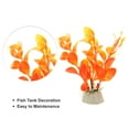 thumbnail image 4 of Unique Bargains 2 Pcs Aquarium Plants Decorations Artificial Aquatic Plant Orange 3.94", 4 of 6