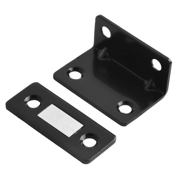 Strong Magnetic Steel Catch Latch for Ultra Thin for Door Cabinet Cupboard Closer Black