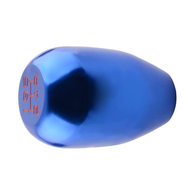 Scienceny Pomo de palanca de cambios universal de aluminio Racing MT 5 para coche Accesorios para motos azul