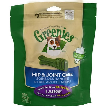Greenies Hip and Joint Care Canine Dental Chews Large, 6 oz