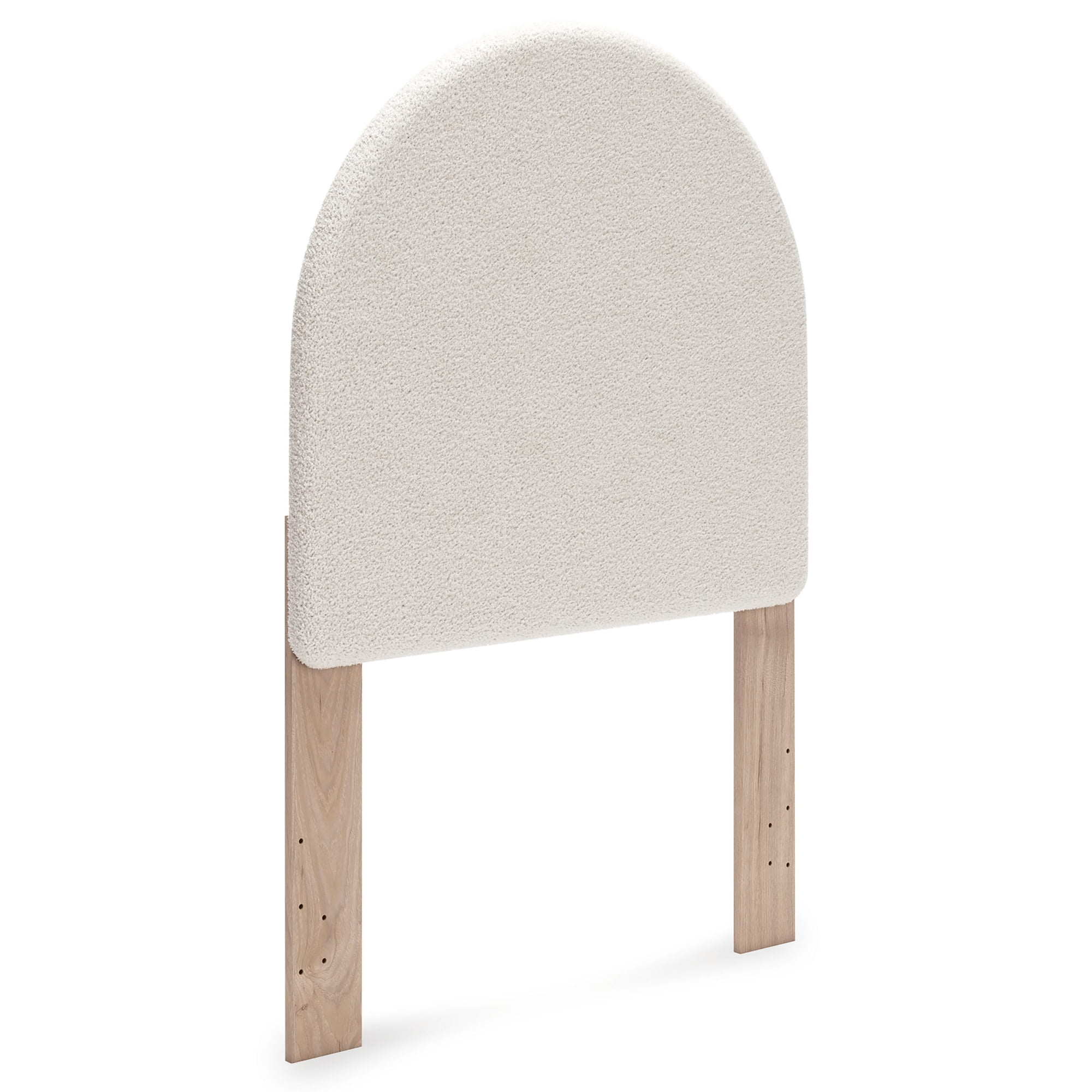 Signature Design by Ashley Birkmore Twin Upholstered Panel Headboard, White Fabric