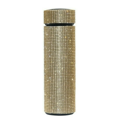 

Veki Stainless 500ml Bottle Steel Diamond Bottle Thermo Water Smart display Creative Glass&Bottle You Are Here 14oz Coffee Mug Cup