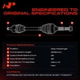 thumbnail image 3 of A-Premium CV Axle Shaft Assembly - Compatible with Acura MDX 2014 2015 3.5L - Rear Right Passenger Side, Replace# 42310TZ6A02, 44762172R, 3 of 5