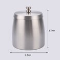 thumbnail image 2 of Cigar Ashtray Stainless Steel: Windproof Ash Holder Tabletop Ashtray with Lid, 2 of 8