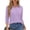 Light Purple -CH08, variant on Dwellite Polo Shirts for Women 3/4 Sleeve Tops Golf Tees 5-Button Collared Cotton Shirt Business Casual Tops Light Purple -CH08 XL