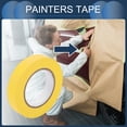 thumbnail image 2 of Cinta de enmascarar Unique Bargains, cinta para pintar autos de bricolaje, 1 pieza amarilla de 1 pulgada x 60.1 yardas, 2 of 7
