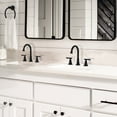 thumbnail image 6 of KINGTACK Bathroom Faucet for Sink 3 Hole, Matte Black Bathroom Faucets with Pop-up Drain and Supply Lines, 2 Pack, 6 of 10