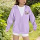 thumbnail image 4 of Sudadera deportiva informal con estampado degradado para niños y niñas, cuello redondo, manga larga, poliéster, 4 of 6