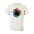 thumbnail image 2 of Wild Bobby, Colorful Tie Dye Sunflower Womens, Streetwear, Men's Graphic Tees, White, X-Large, 2 of 3