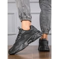 thumbnail image 3 of Men Minimalist Lace-up Front Sneakers, Sporty Outdoor Fabric Chunky Sneakers, 3 of 4