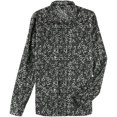thumbnail image 1 of Just Cavalli - Camisa con botones y cuello de águila gris para hombre, color negro, cuello de 56 pulgadas y manga, 1 of 1