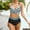 Black, variant on Alllist Womens Summer Tops Black Sexy Wire-Free Graphic High Cut Bikini Tops Blouses for Women