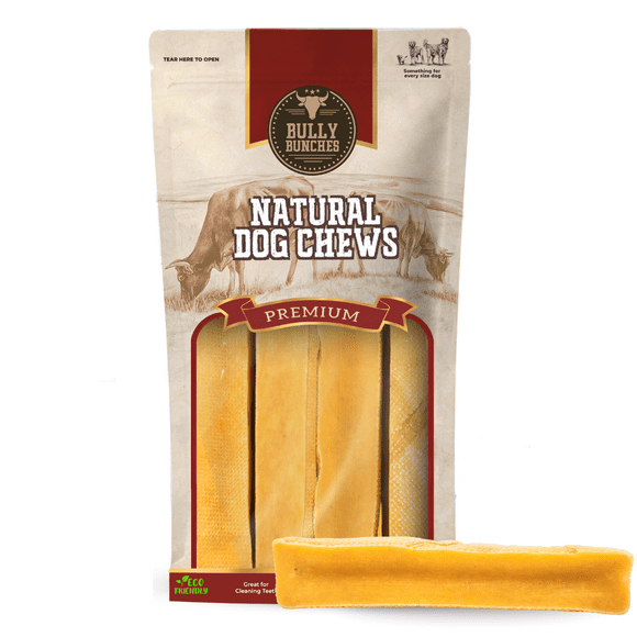 Bully Bunches Gros Fromage de Yak Himalayen à Mâcher Gâteries pour Chiens Entièrement Naturelles Lot de 6