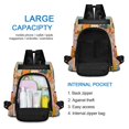 thumbnail image 6 of FORMRS Women's Travel Backpack Purse Anti-Theft Hidden Pockets Casual Shoulder Bag, Orange Cityscape Painting, 6 of 7