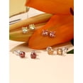 thumbnail image 4 of MomentWish Moissanite Birthstone Earrings,2 Carat VVS1 Simulated Diamond Stud Earrings 925 Sterling Silver, Jewelry Birthday Gift for Women, 4 of 7
