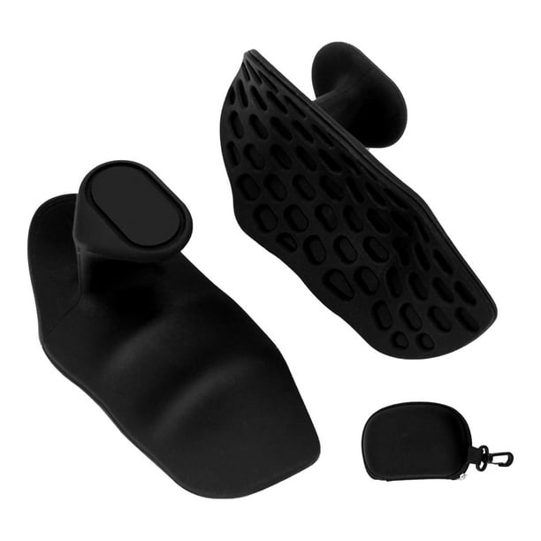 Almohadillas de agarre para levantamiento de pesas, agarres para dominadas, agarres para levantamiento de pesas, protección suave para la palma Negro