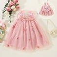 thumbnail image 2 of KONDYS Toddler Girls Sleeveless Butterfly Tulle Lace Ruffles Dress Dance Party Princess Dresses Clothes Beautiful Casual Girl's Sundress, 2 of 6