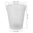 thumbnail image 4 of LHWEN Solar LED Flower Pot Efficient Durable Plastic Ivory White 16 5x16 5x19 Cm Indoor Outdoor Use Working Time 6 8 Hours Easy to Install Perfect for Balconies Gardens Bedrooms Etc, 4 of 4