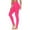 Hot Pink, variant on Women's Leggings, Solid Color Casual Long Outfits for Vacation Active Fit Workout Clothes Holiday Gifts Hot Pink M