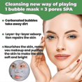 thumbnail image 2 of Cleansing Apply Bubble Mask Moisturizing Mild Daub-type Oxygen Cleaning Compound Film Acne Remov, 2 of 5