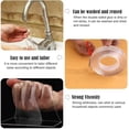 thumbnail image 2 of TEZONG Clear Double Sided Wall Tape 16.4ft/5M Extra Large Picture Hanging Multipurpose Mounting Heavy Duty Removable Gel Grip Adhesive Washable Traceless Sticky Anti Slip, 2 of 3