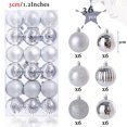 thumbnail image 3 of 24 piezas/lote de bolas decorativas para árbol de Navidad de 3 cm/1,2 pulgadas de colores, bolas colgantes brillantes para decoración de casa, bar, fiesta, 3 of 5