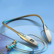 Virelaxpo Neckband Bluetooth 5.3 Wireless Earbuds with High Battery and Low Latency for Sports, Magnetic Design