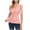 Pink, variant on Fashion Women's Casual V-Neck Ruffled Sleeveless Blouse, Puff Sleeve Fit-and-Flare Top, Stylish Summer Shirt, Perfect for Casual Outings, Office, and Daily Wear