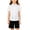 White, variant on Girls White Cotton Button Down Shirt, Short Sleeve Peter Pan Collar School Uniform Blouse for Kids,Size 4 T