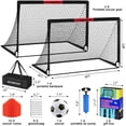 thumbnail image 2 of Juego de porterías de fútbol VAVOSPORT Kids de 6 x 4 pies con balón de fútbol, conos y bolsa, 2 of 9