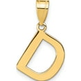 thumbnail image 1 of 14K Yellow Gold Polished Bubble Letter D Initial Pendant (Width 14.36) (Length 17.61) - Jbsp, 1 of 5