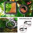 thumbnail image 2 of Anillo de comida para peces, 2 piezas, dispensador de comida para peces, accesorios para acuario, dispensador circular de comida para tortugas, guppy, bettas (negro), 2 of 5