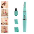 thumbnail image 3 of Recortador de cejas para cuchillas enjuagable Multidunction de cejas eléctrico removedor de limpieza Facial mujeres hombres verde shamjiam Recortador de pelo de nariz, 3 of 9