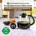 thumbnail image 2 of Café Brew Collection Universal 12-Cup Coffee Replacement Carafe - Fits Mr. Coffee, Cuisinart, Hamilton Beach, and More - Heat-Resistant DURAN Glass - Safe and Convenient - Easy Cleaning, 2 of 5