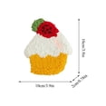 thumbnail image 4 of 6 Set Snacks Punch Needle Coaster Kit, Easy DIY Art Craft for Beginners, Tufted Rug Pads with Complete Tools, 4 of 7