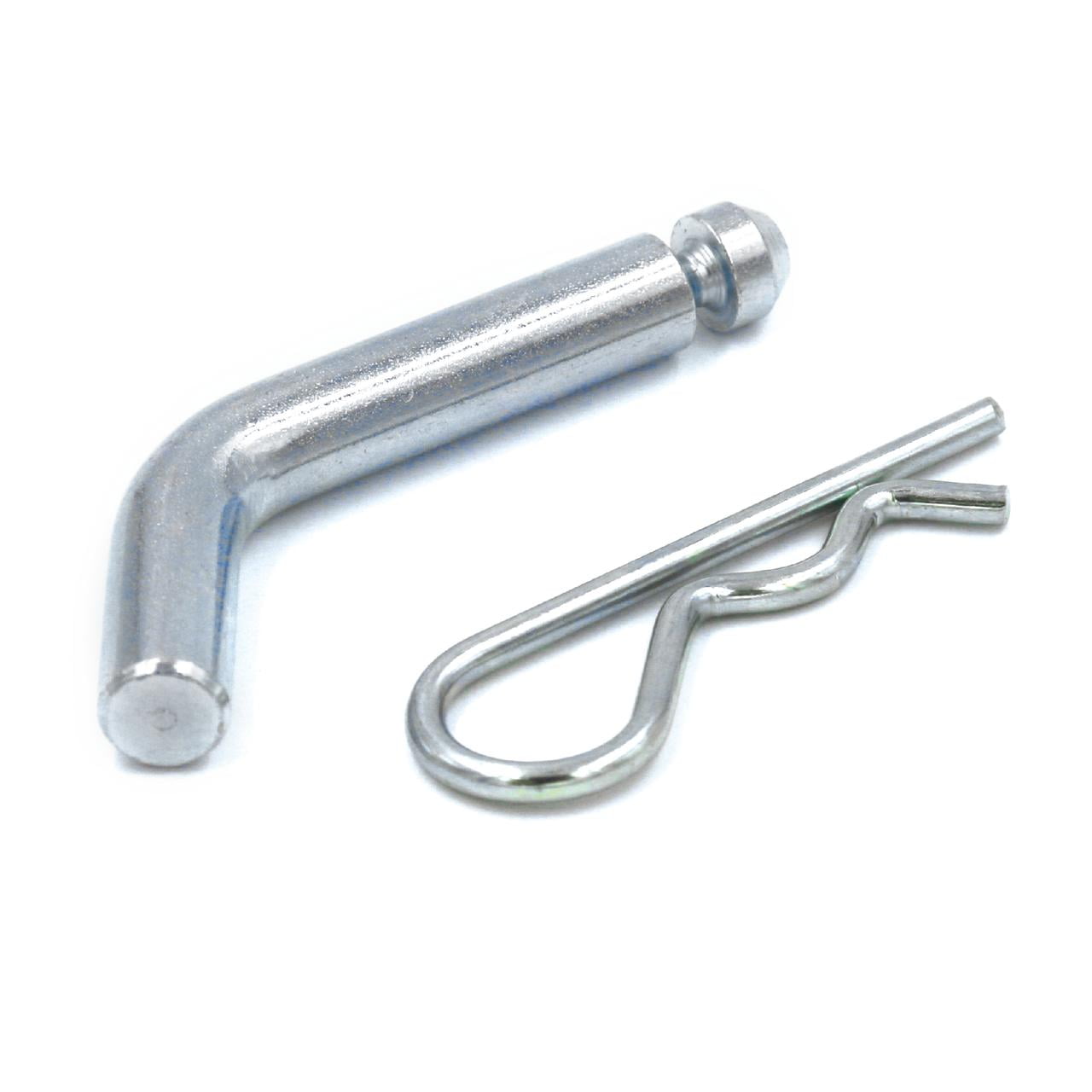 Hyper Tough 1/2 inch Hitch Pin & Clip, Grooved Head, Galvanized, Steel, Class I/II, Fits 1-1/4 inch Receiver
