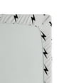 thumbnail image 2 of Ambesonne Black & White Fitted Sheet, Twin √¢¬Ä¬ì Thunderbolts Zig Zag Pattern, 2 of 2