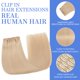 thumbnail image 2 of Extensiones de cabello humano real YNSNR, rubio miel, 16 pulgadas, 2 of 7