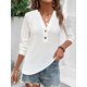 thumbnail image 3 of Blusa corta con hombros descubiertos y mangas largas para mujer, con volantes y lazo en la espalda, 2XL, 3 of 5