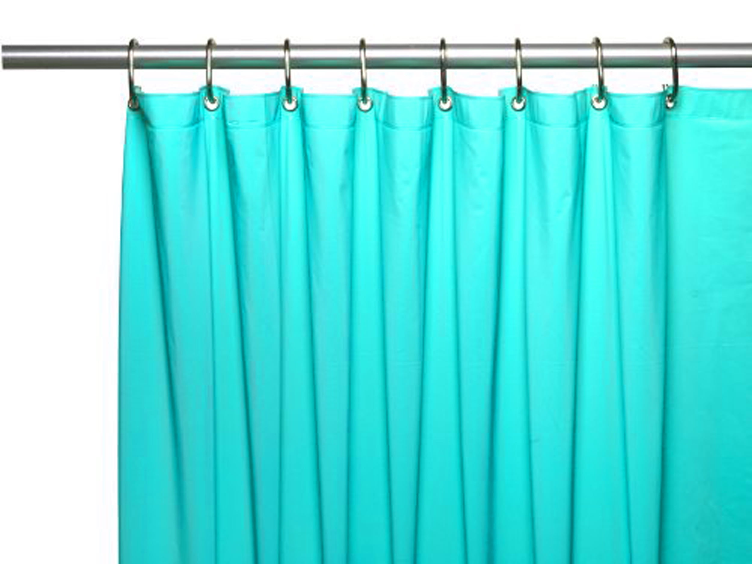 Water Repellent Vinyl Shower Curtain Liner with Metal Grommets & Magnets 70"X72" 