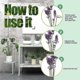 thumbnail image 3 of 6 Pack Plant Stakes For Flowers, Metal Single Stem Plant Support, 3 of 4