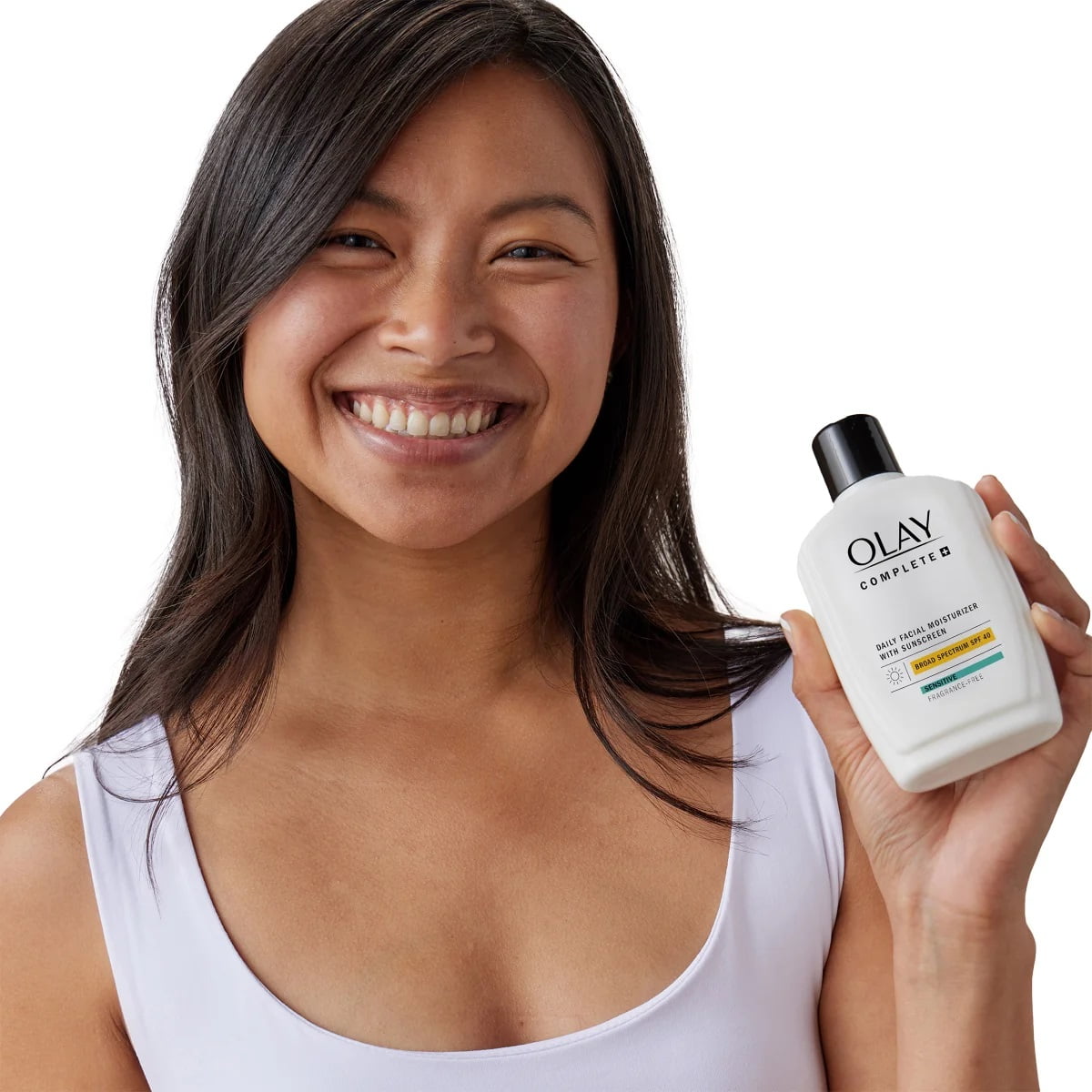 Olay Complete+ Moisturizer with SPF 40 Sensitive, 6 Fluid Ounce (Pack of 2)