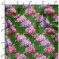 thumbnail image 2 of Soimoi Green Modal Satin Fabric Leaf Floral Print Sewing Fabric Yard 42 Inch Wide, 2 of 6